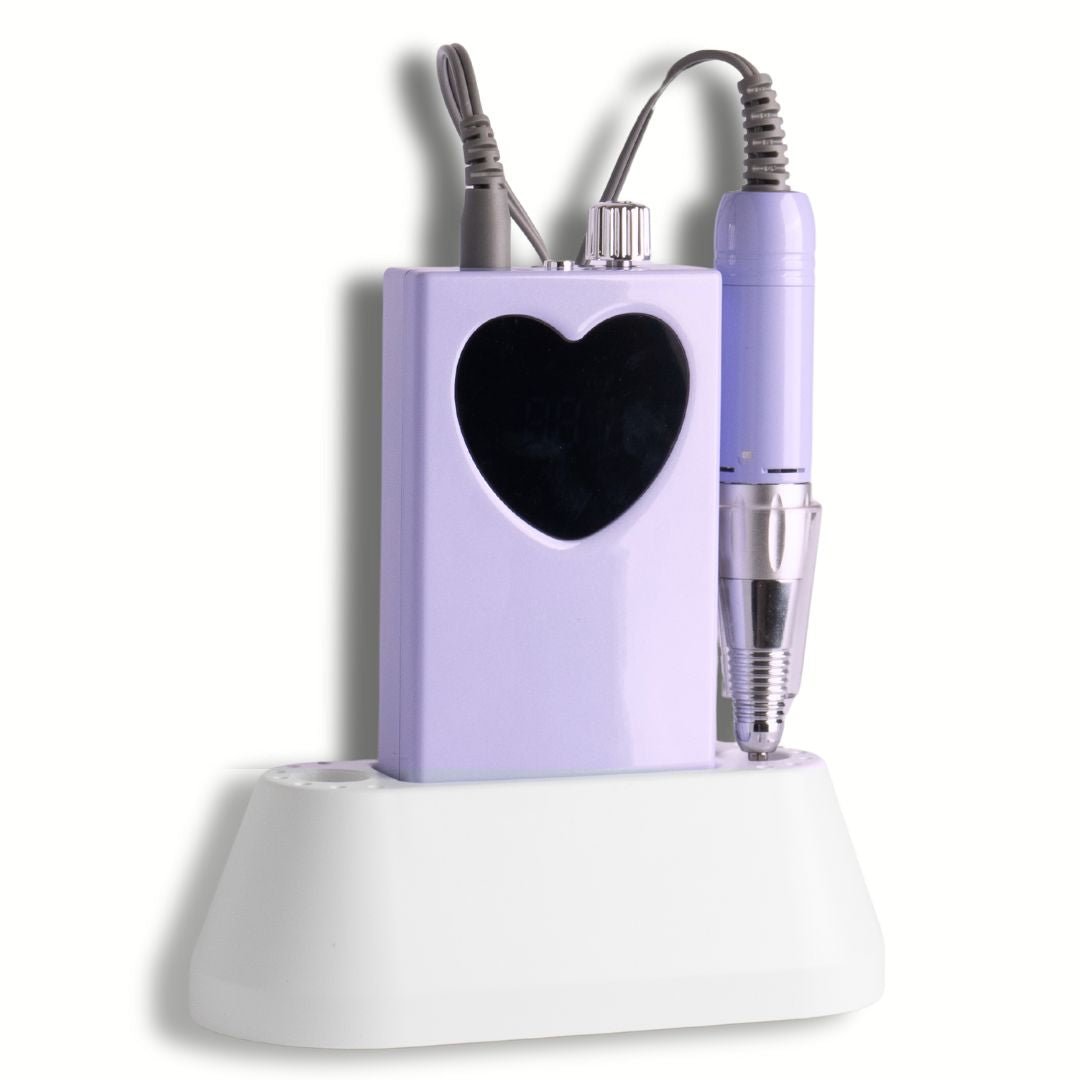 2 in 1 Heart Drill | Lilac - Hey Beautiful Nail Supplies