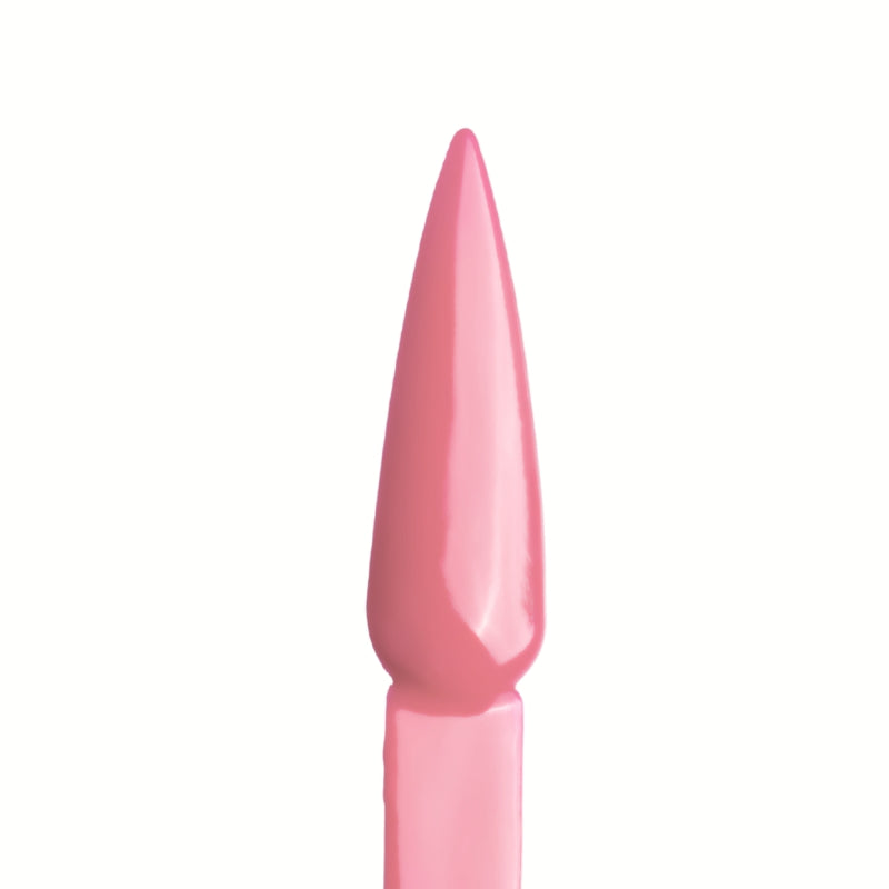  Swatch of Priscilla Acrylic Powder applied to a nail tip, showcasing its rich, mid-dark pink color.

