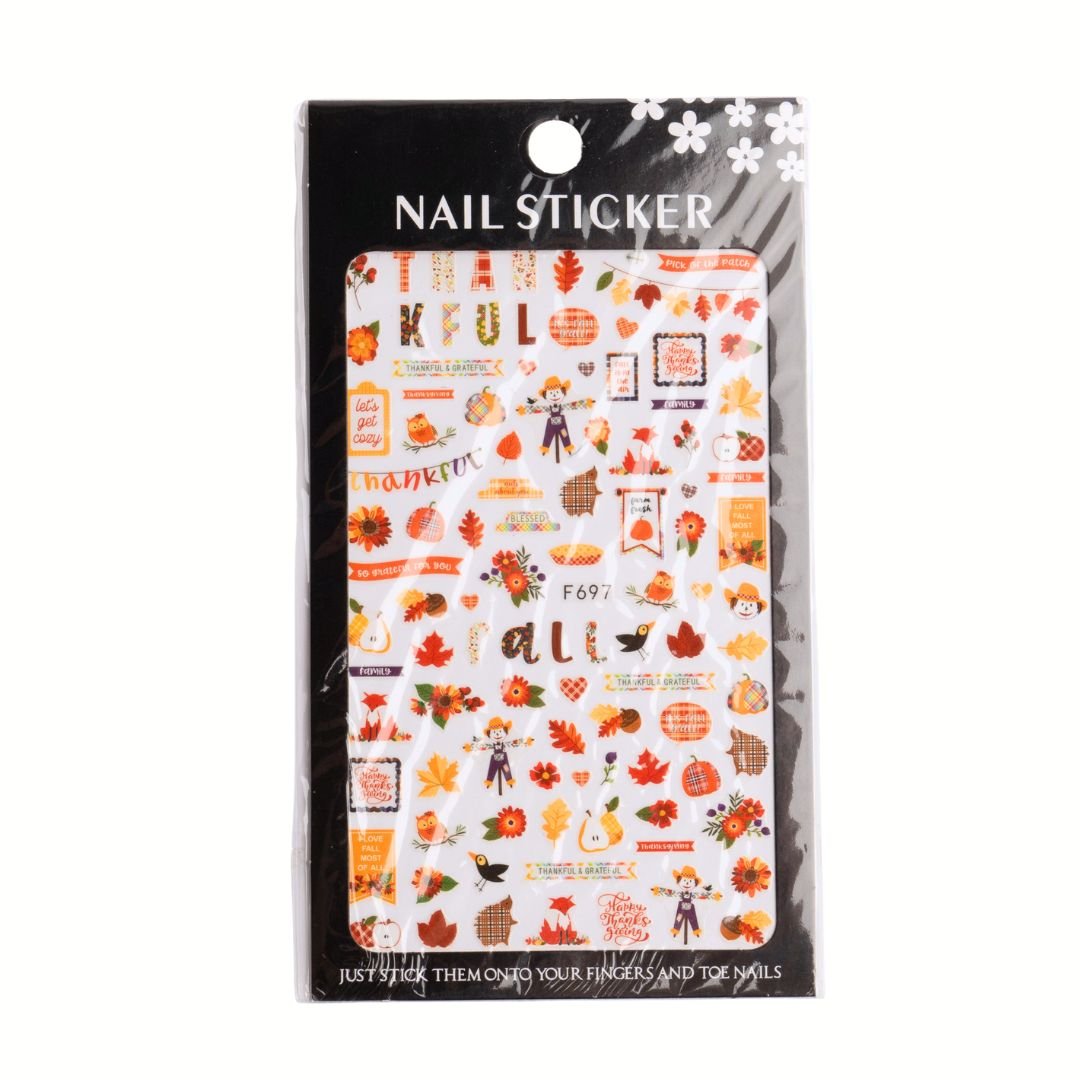 Autumn Nail Stickers - Hey Beautiful Nail Supplies