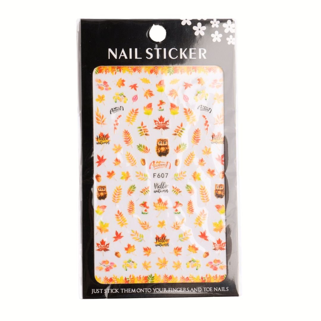 Autumn Nail Stickers - Hey Beautiful Nail Supplies