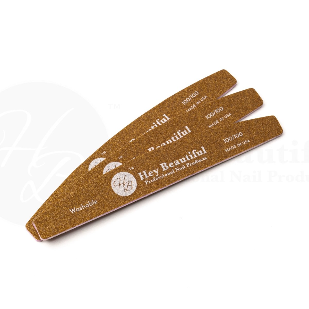 Brown Nail Files | Long Lasting - Hey Beautiful Nail Supplies