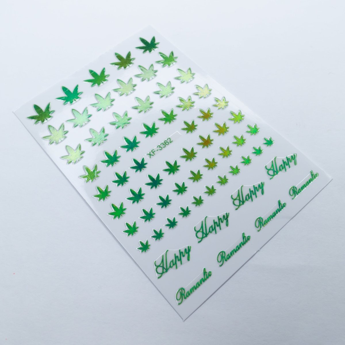 Cannabis Nail Decal - Hey Beautiful Nail Supplies