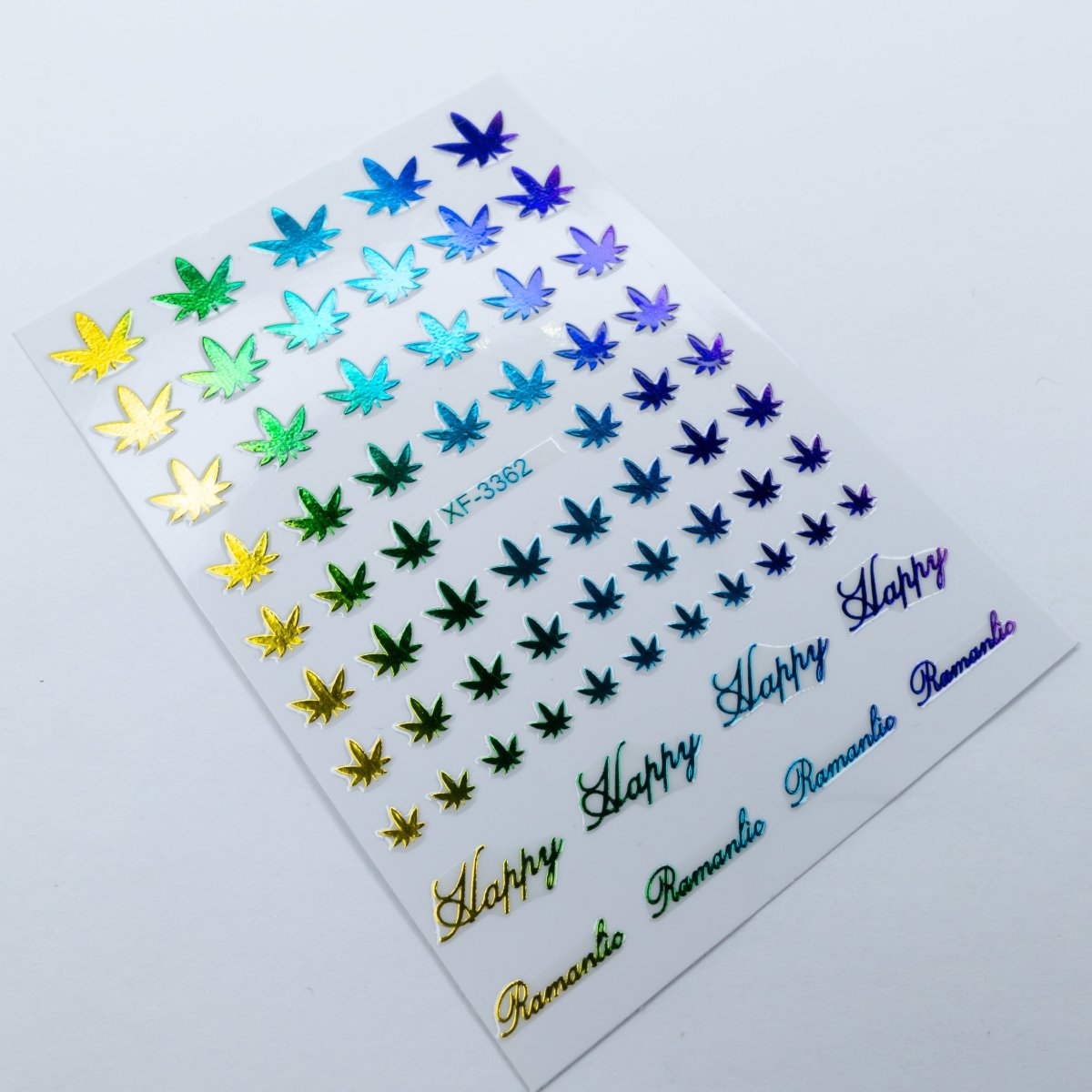 Cannabis Nail Decal - Hey Beautiful Nail Supplies