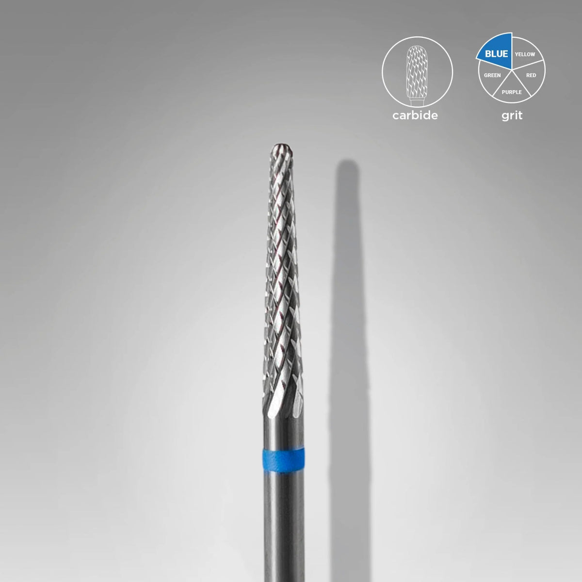 Carbide nail drill bit | Cone | blue | EXPERT | Staleks - Hey Beautiful Nail Supplies