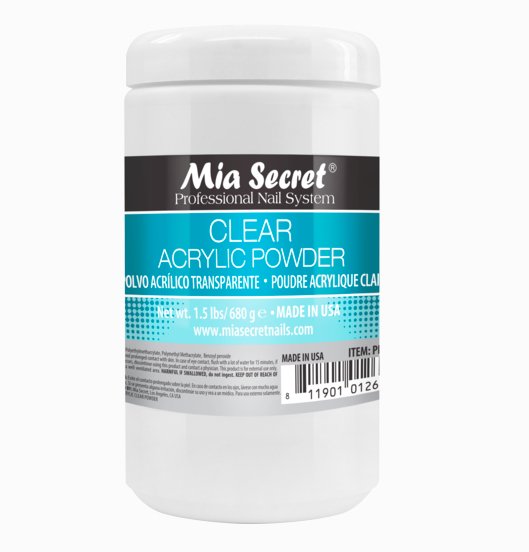 Clear Acrylic Powder 1.5 lbs - Hey Beautiful Nail Supplies