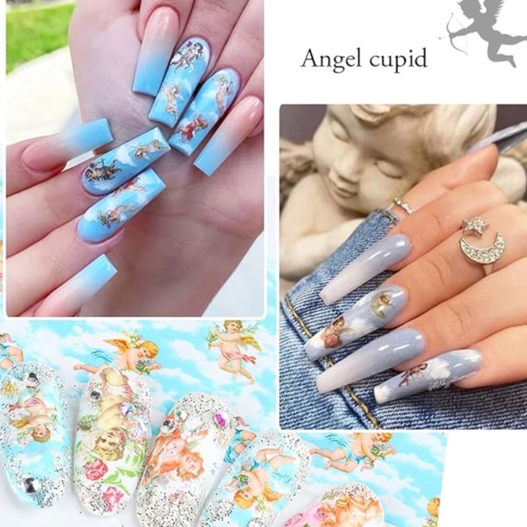 Cupid / Angles Nail Foil Sticker - Hey Beautiful Nail Supplies