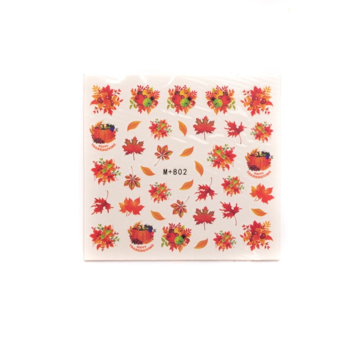 Fall / Autumn Nail Sticker | m+802 - Hey Beautiful Nail Supplies