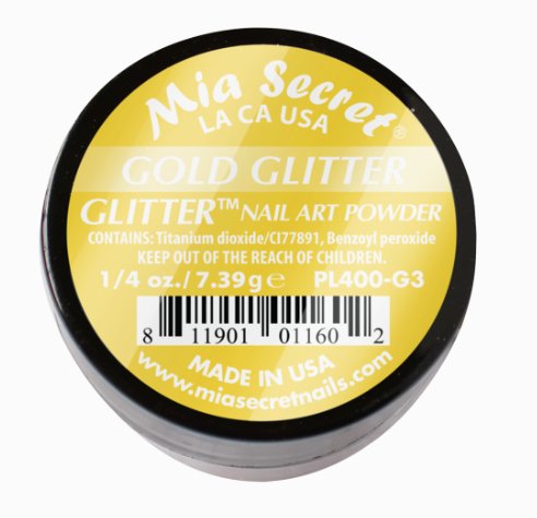 Gold Gliiter - Hey Beautiful Nail Supplies