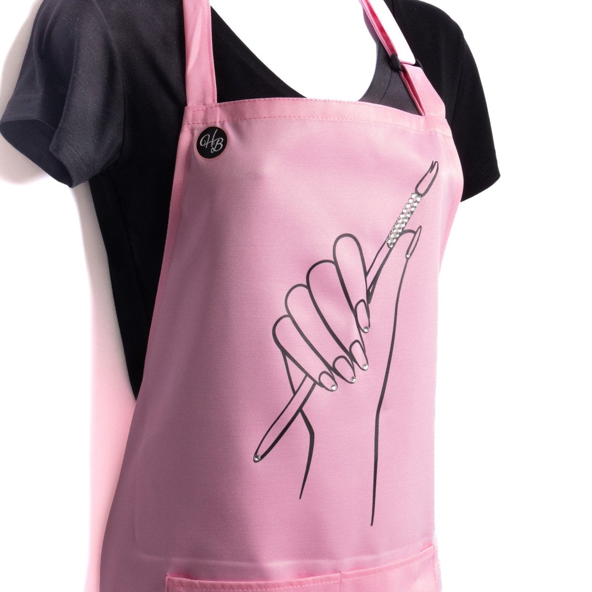 HB Pink Apron - Hey Beautiful Nail Supplies