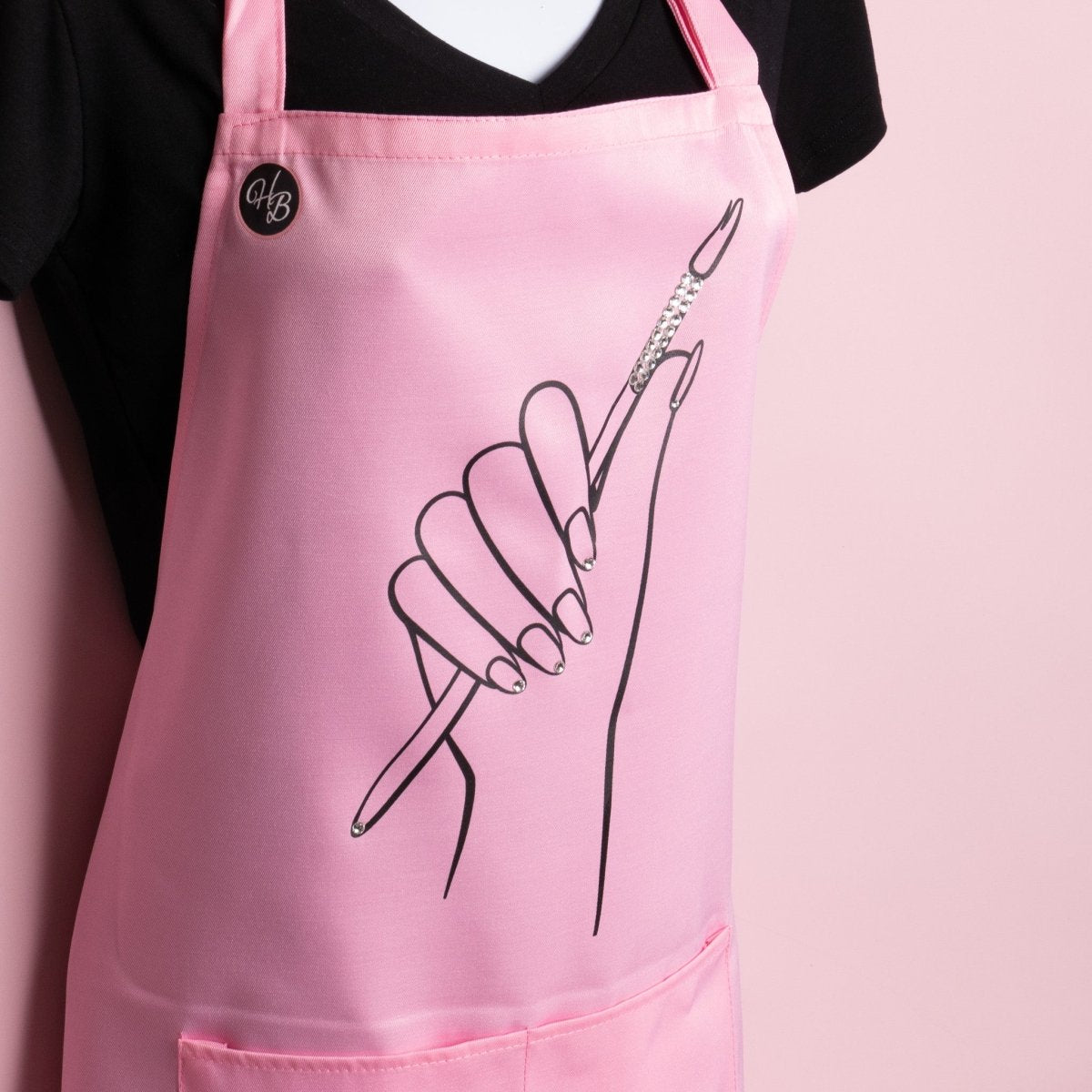 HB Pink Apron - Hey Beautiful Nail Supplies