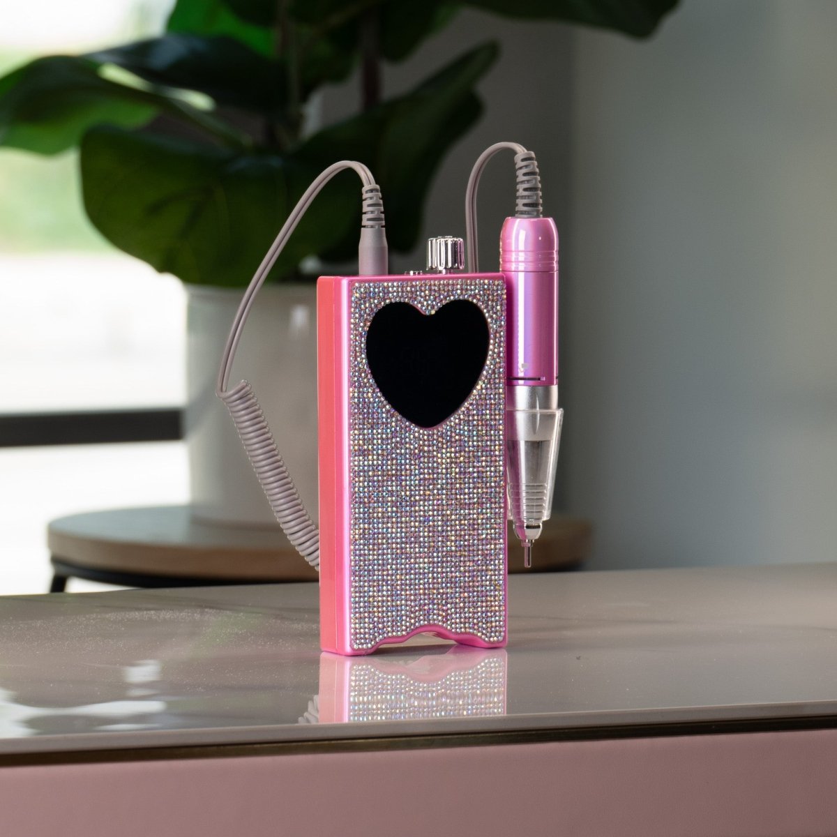 Heart Crystal Portable Drill - Hey Beautiful Nail Supplies