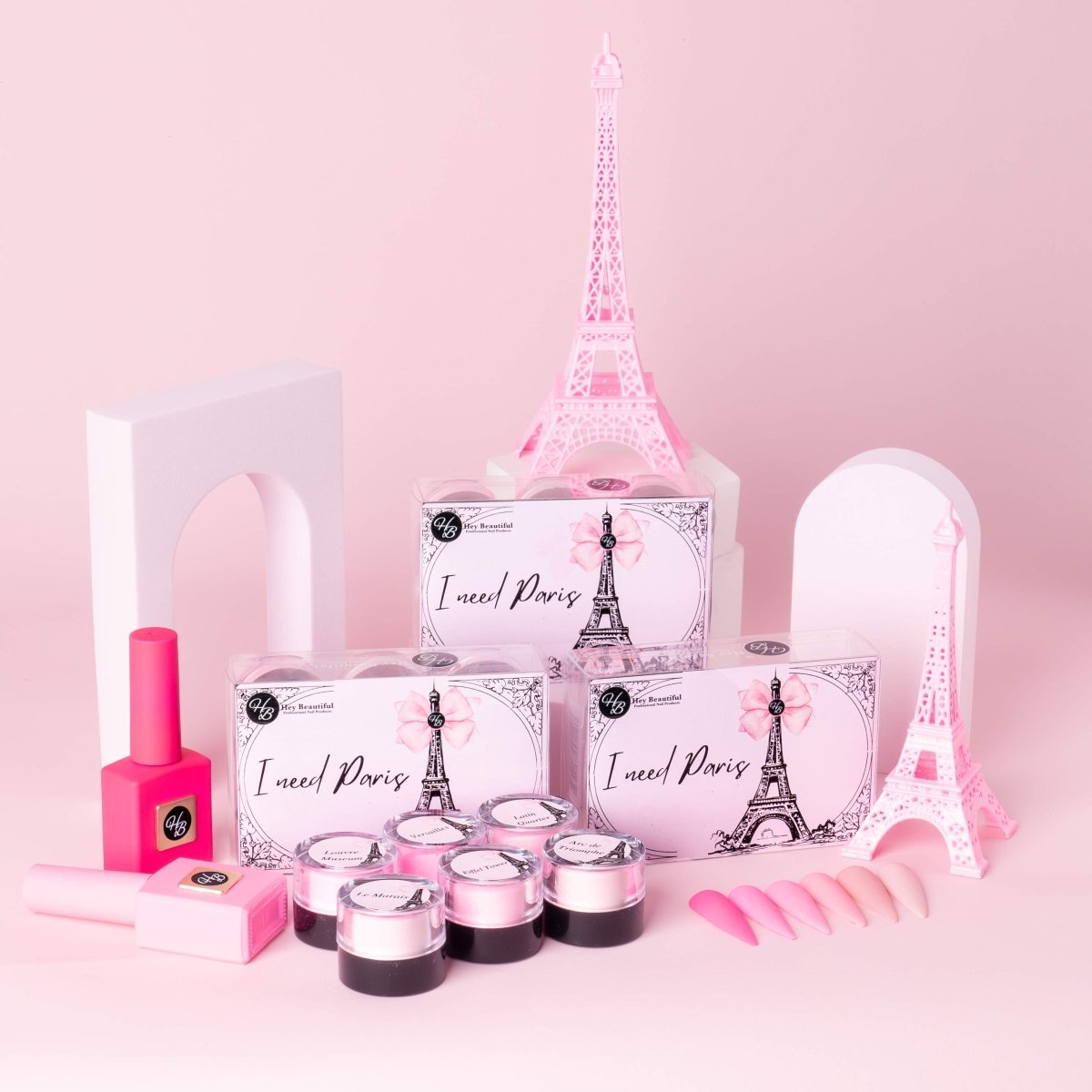I Need Paris | Pink Acrylic Collection - Hey Beautiful Nail Supplies