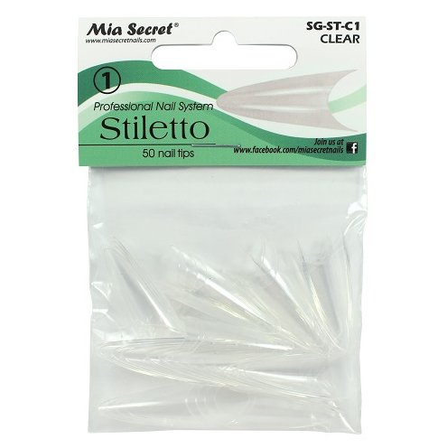 Mia Stiletto #7 50 Ps - Hey Beautiful Nail Supplies