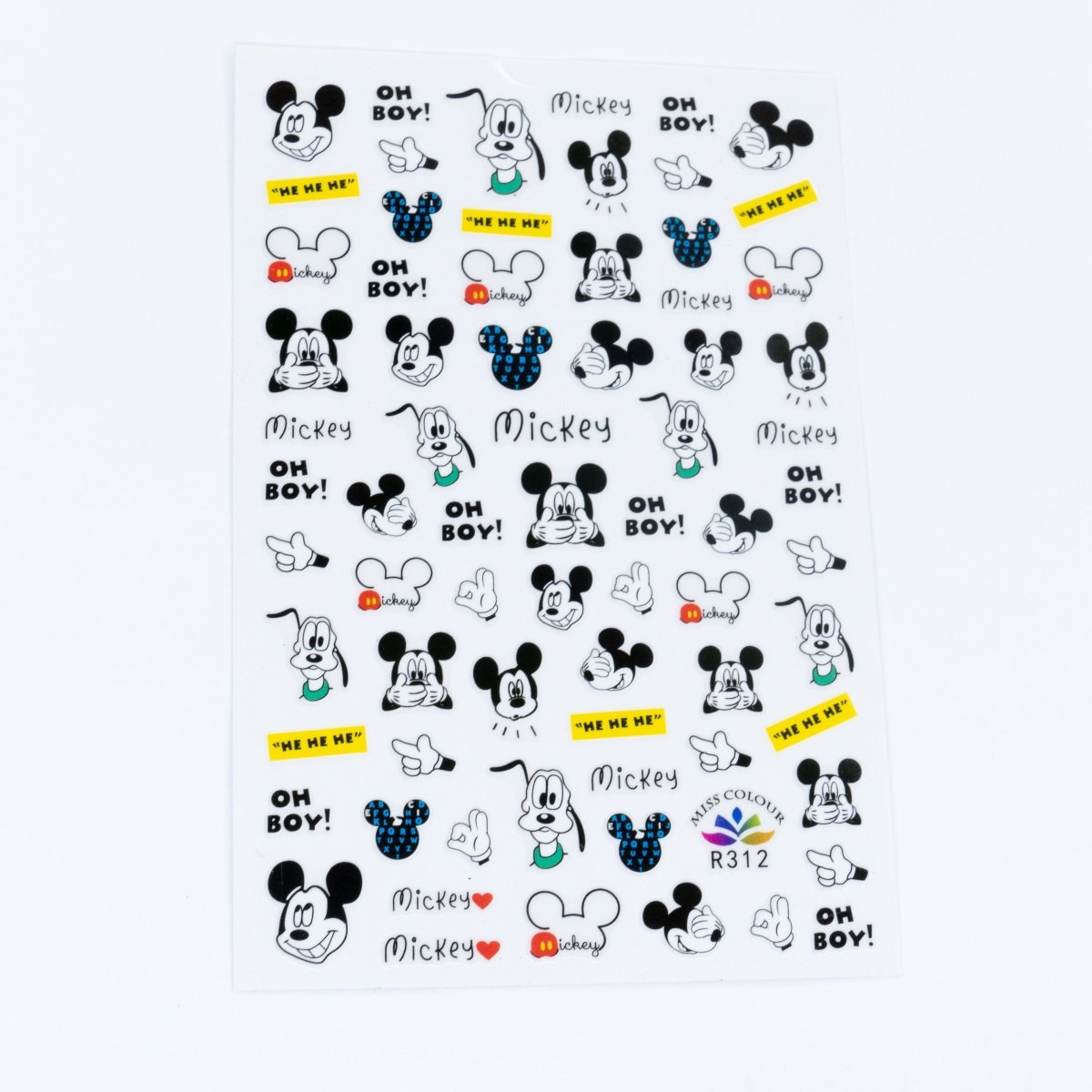 Mickey & Minnie Mouse Stickers - Hey Beautiful Nail Supplies