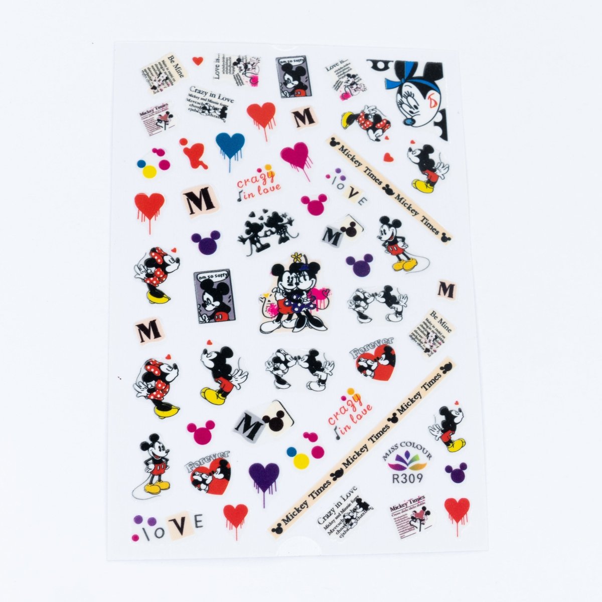 Mickey & Minnie Mouse Stickers - Hey Beautiful Nail Supplies