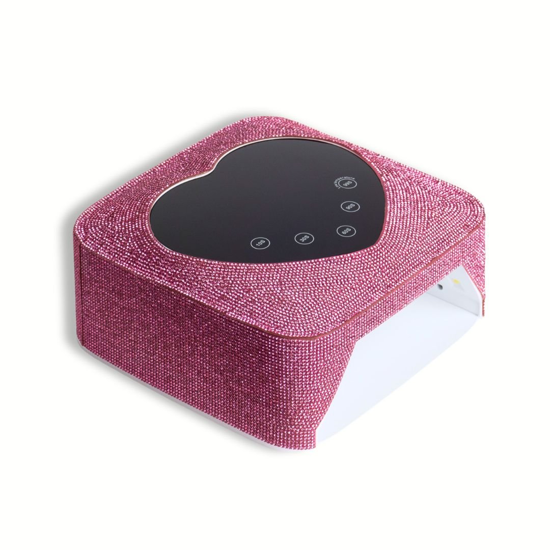 Pink Crystal Heart UV/LED Lamp - Hey Beautiful Nail Supplies