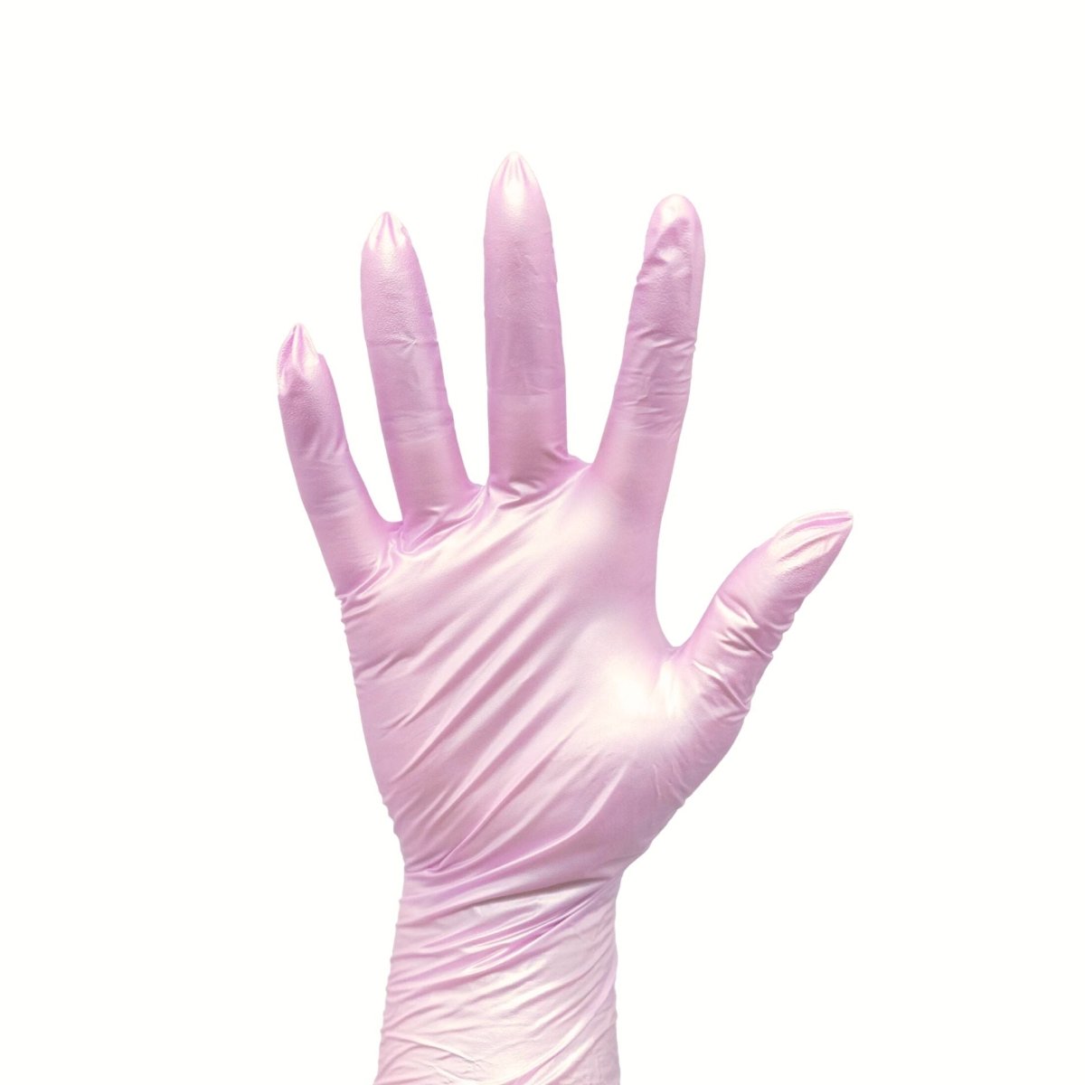 Pink Frost | Shimmery Nitrile Gloves - Hey Beautiful Nail Supplies