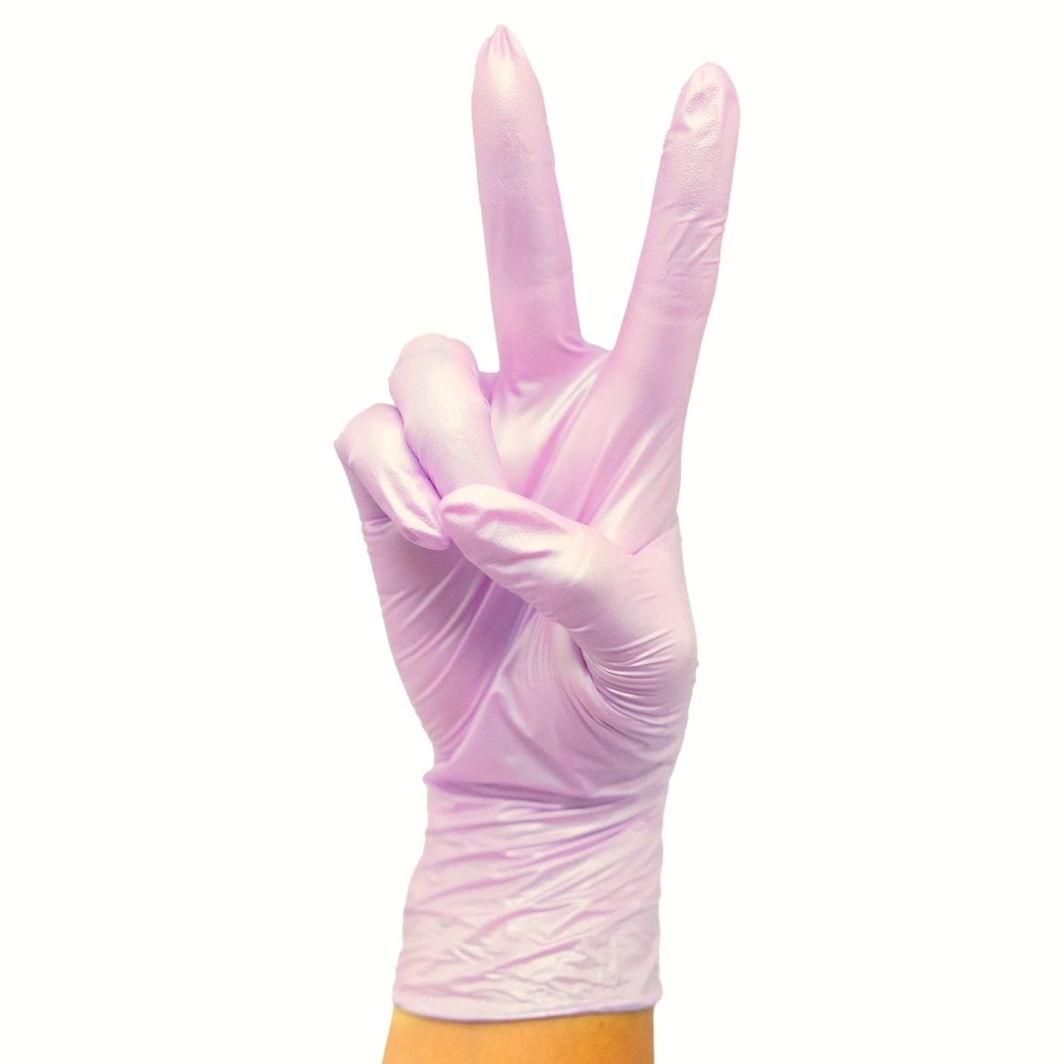 Pink Frost | Shimmery Nitrile Gloves - Hey Beautiful Nail Supplies