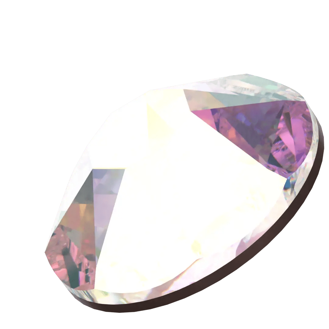 Round | Crystal AB | Serinity Rhinestones Non Hotfix - Hey Beautiful Nail Supplies