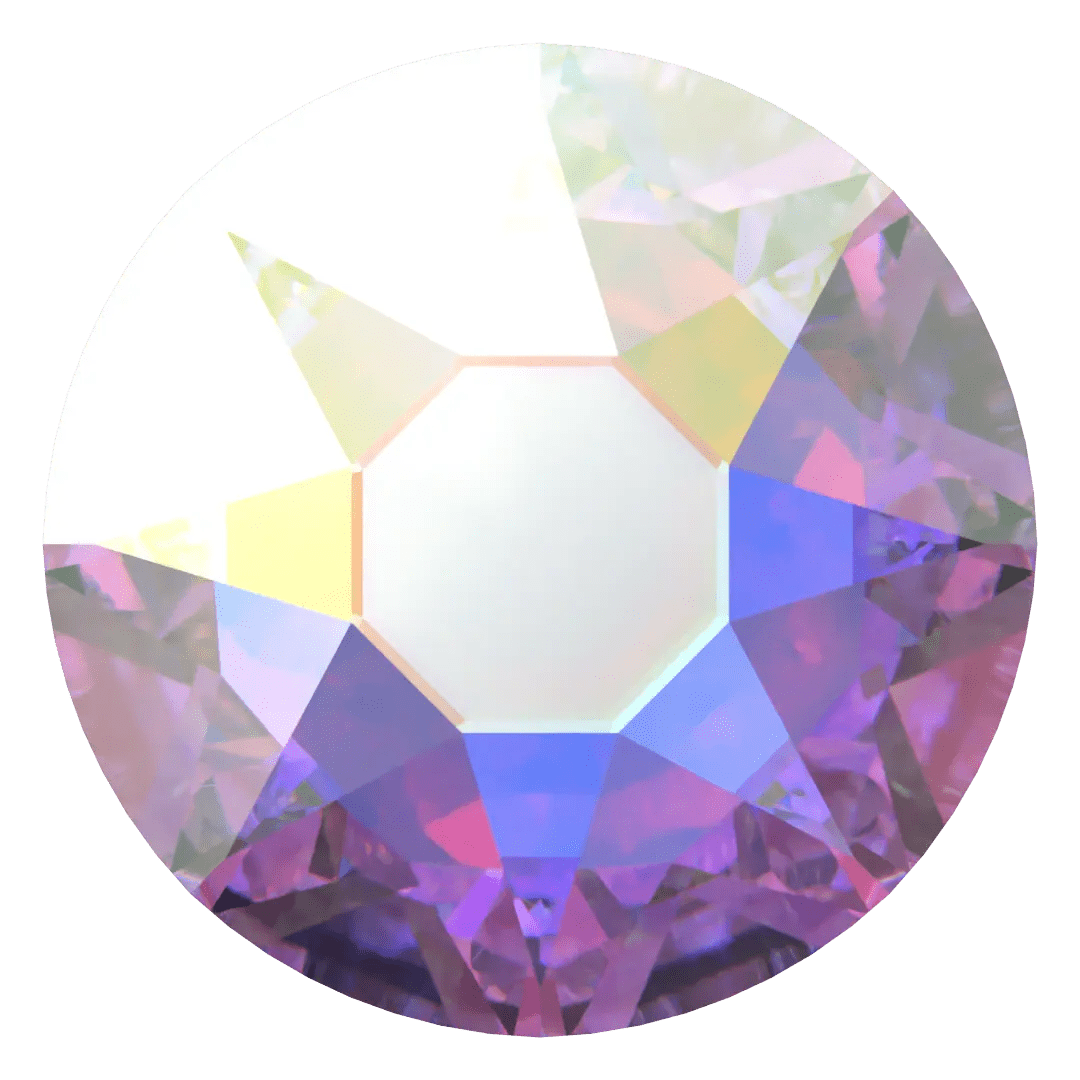 Round | Crystal AB | Serinity Rhinestones Non Hotfix - Hey Beautiful Nail Supplies