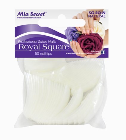 Royal Square (Natural) 50 pcs - Hey Beautiful Nail Supplies