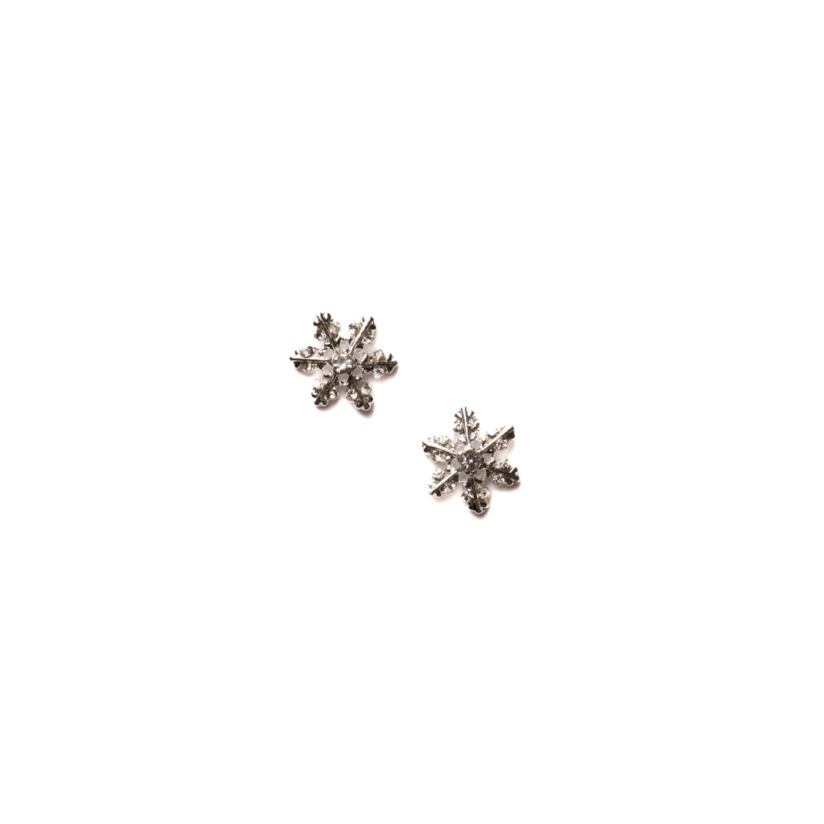 Snowflake Silver w/ Crystal | Charms | #29 - Hey Beautiful Nail Supplies