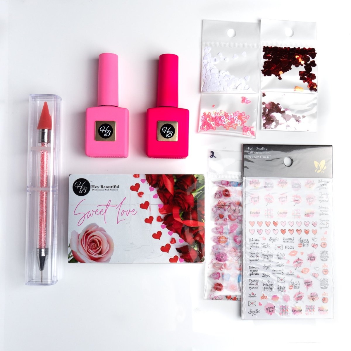 Valentine Nail Combo - Hey Beautiful Nail Supplies