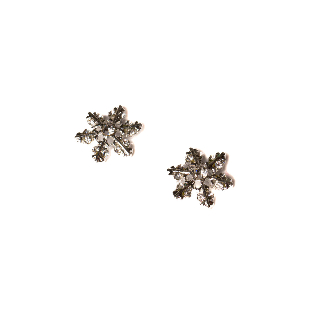 Snowflake Silver w/ Crystal | Charms | #29