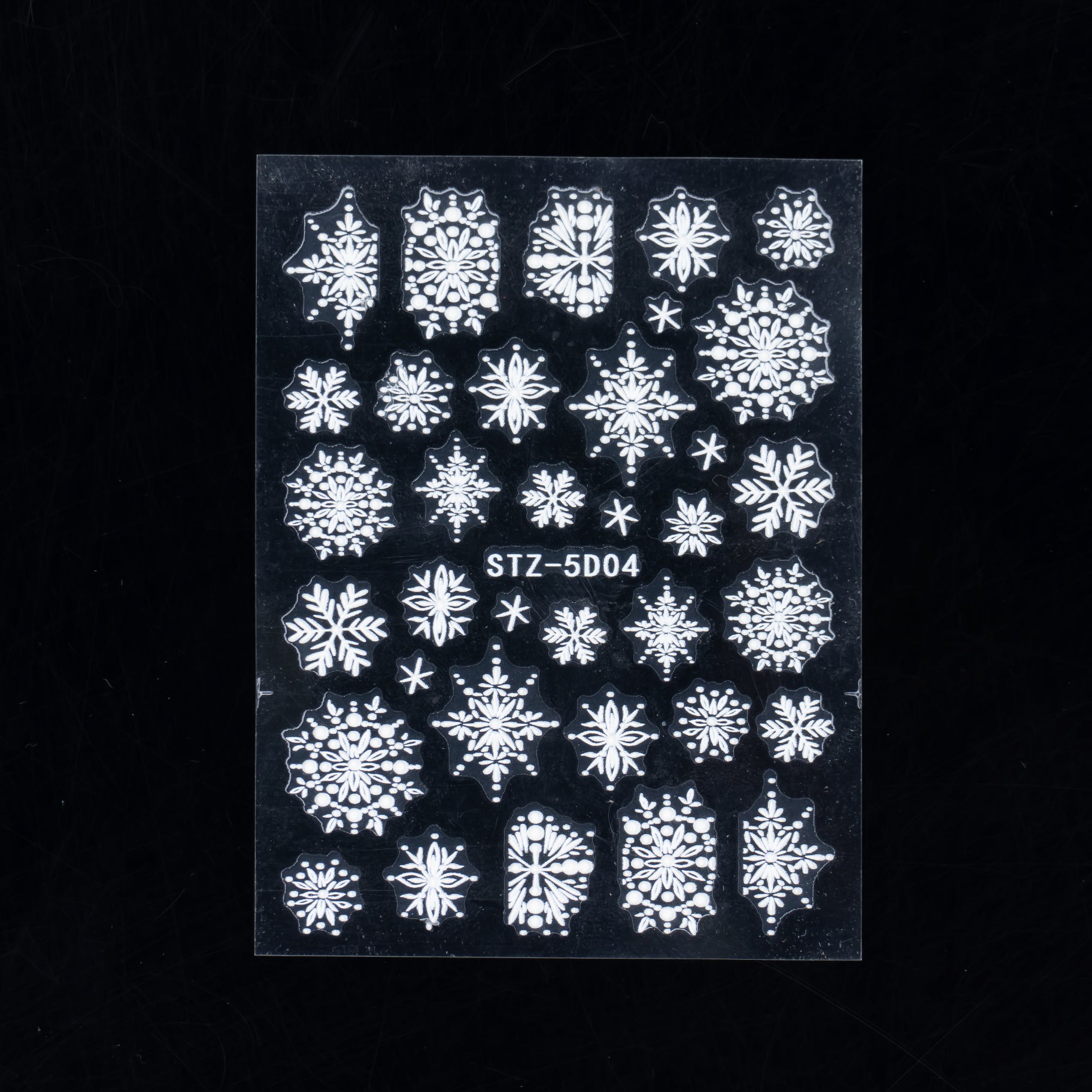 White Snowflake Nail Stickers #4