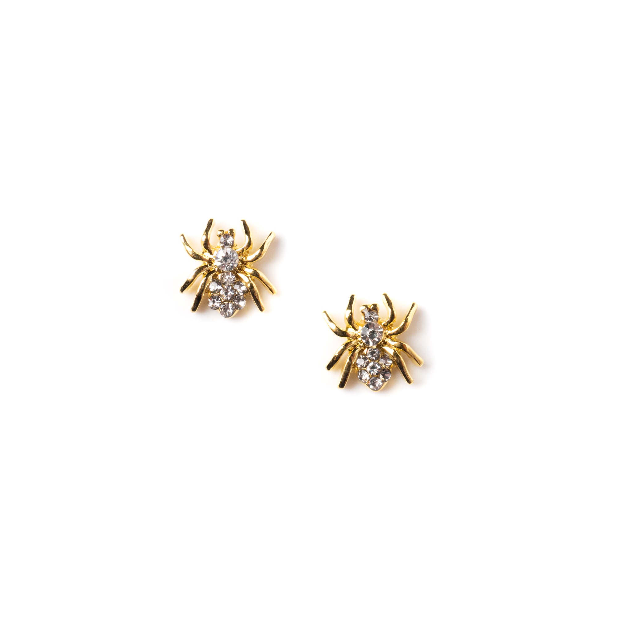 Gold W/ Crystal Spider Charm