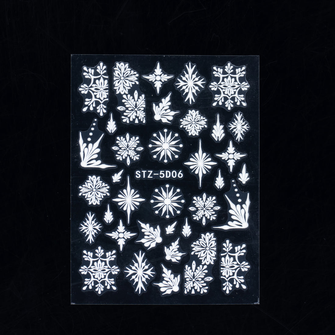 White Snowflake Nail Stickers #6