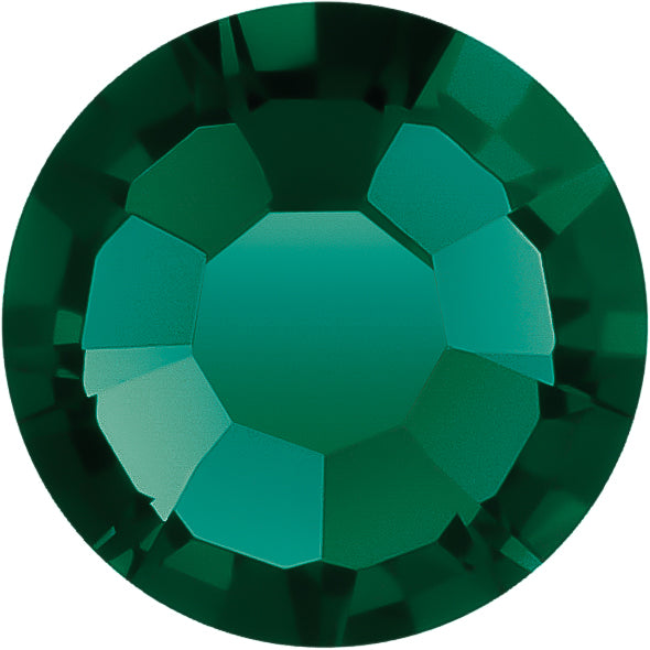 Emerald | Round Flatback | Preciosa MAXIMA | Non Hotfix