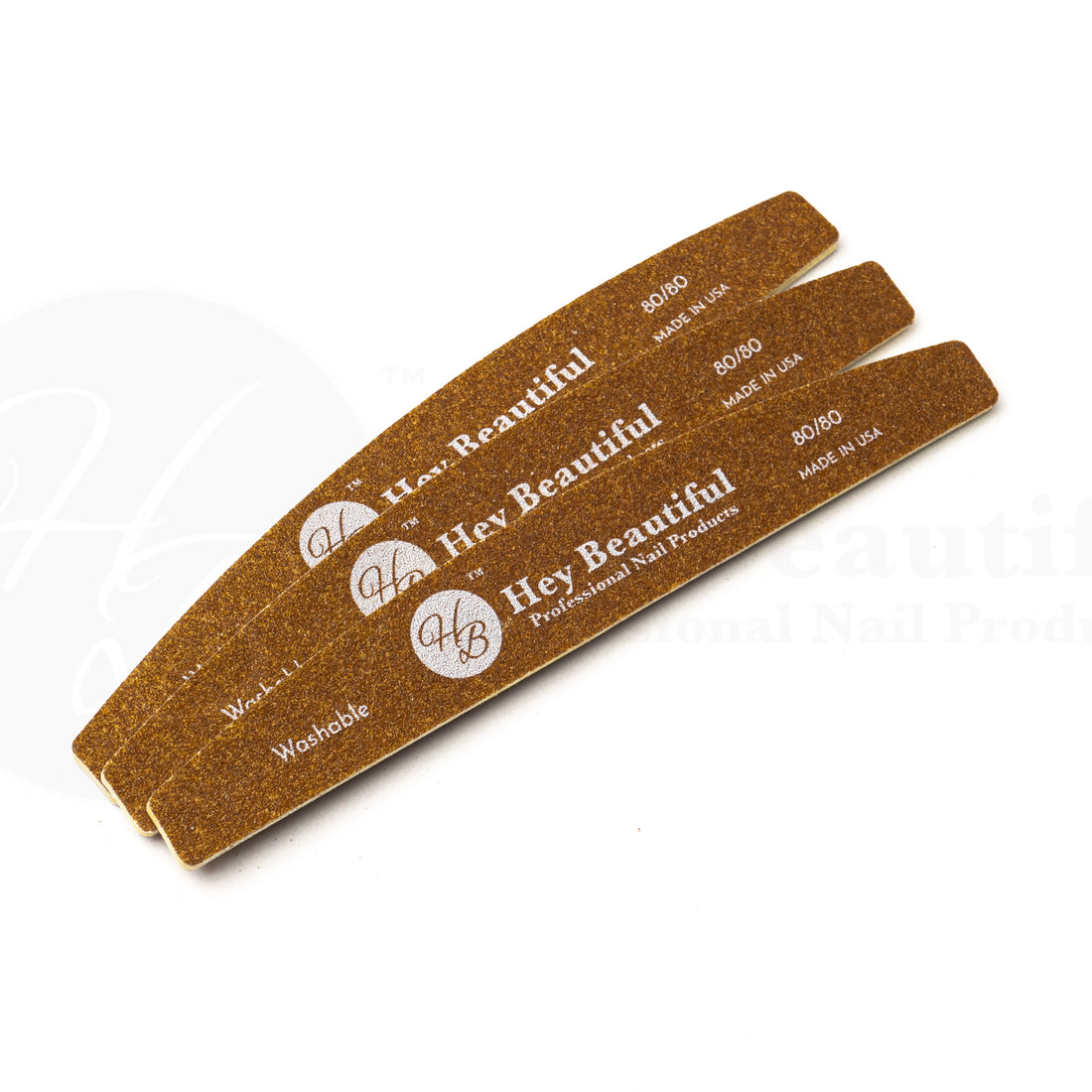 Brown Files | Washable | For Nails| 80 Grit 100 grit