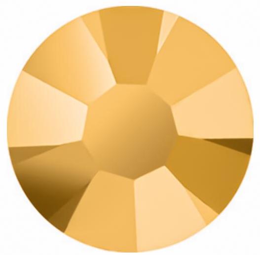 Crystal Aurum (Gold) | Preciosa MAXIMA | Round Flatback | Non Hotfix 